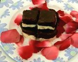 A picture of step 5 of Halwai style TWO LAYER CHOCOLATE BURFI.