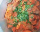 A picture of step 6 of Tikka biryani.