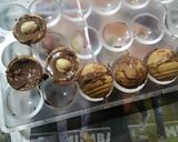 A picture of step 2 of Ferrero Rochher choclates.