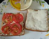 A picture of step 1 of Cheese tomato Sandwich.
