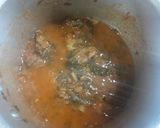 A picture of step 2 of Mutton turnip spinach.