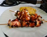 Foto del paso 2 de la receta: Pollito con Verduras en Brochettes con Reducción de Cítricos