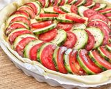 A picture of step 1 of Light Zucchini and Tomato Tart.