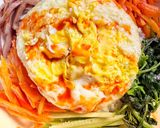Foto langkah ke 3 dari resep Bibimbap 비빔밥 versi lokal.