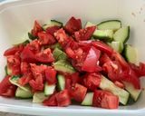 Une image de l'étape 10 de Minis chorizos grillés aux tomates et courgette ronde.