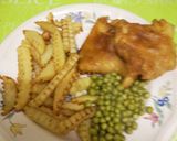 A picture of step 10 of Homemade beer battered Fish and chips.