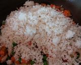 Zöldséges tojásos rizs recept fázis 2 fotója