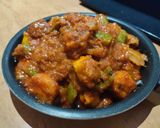 A picture of step 7 of Kadai paneer.