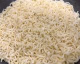 A picture of step 1 of Kheema noodles.