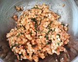 A picture of step 1 of Sabudana vada Or fritters.