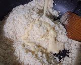 A picture of step 4 of Coconut Rava Barfi.