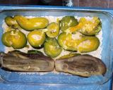 Foto del paso 2 de la receta: Berenjenas en colchón de arroz y zapallitos