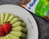 Foto langkah ke 4 dari resep Puding matcha cincau.