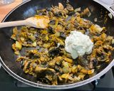 A picture of step 10 of Cod with Mushrooms, Cilantro, and Turmeric.