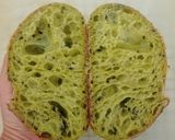 Foto langkah ke 20 dari resep Pandan Biji Wijen Hitam Sourdough Bread.