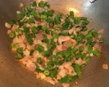 A picture of step 5 of Cabbage Manchurian.
