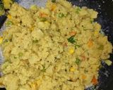 A picture of step 15 of Rava upma.