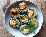 Foto langkah ke 3 dari resep Sushi Rolls isi dendeng.
