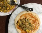 A picture of step 11 of Capsicum Corn stuffed Wheat Flour Tacos.