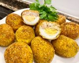 Foto del paso 16 de la receta: Huevos rellenos con bechamel y atún