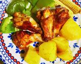 A picture of step 3 of Roasted chicken wings with veggies烤箱版蔬菜烤鸡翅根.