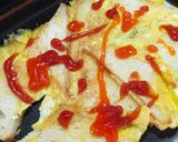 Foto langkah ke 3 dari resep Roti Telur Bersaus.