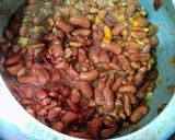 A picture of step 1 of Rajma curry (Kidney beans) and Rice.