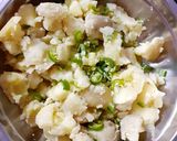 A picture of step 1 of Kuttu Atta Pakodi.