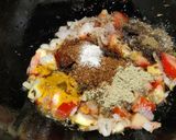 A picture of step 6 of Palak aloo chana dal sabzi.