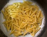 A picture of step 1 of Quick Cheetos Penne pasta.