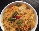 A picture of step 5 of Veg briyani.