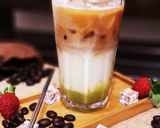 Foto langkah ke 5 dari resep Matcha Espresso Fusion ala Starbucks a.k.a Matcha Milk Coffee.
