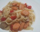 Foto langkah ke 6 dari resep Fettucini aglio olio.