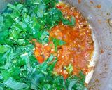 A picture of step 2 of Fried yam with vegetable sauce.