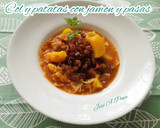 Foto del paso 10 de la receta: Col o repollo cocinada: con patatas cocidas, jamón ibérico y pasas