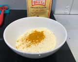 A picture of step 1 of Pithla/Jhunka/Zunka (gramflour porridge).