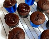 عکس مرحله 1 از دستور کاپ کیک کاکائویی با کرم شکلاتی🧁🍫