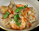 Hình bước làm 3 của món Mì trộn khô