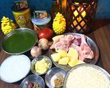 A picture of step 1 of Chutney pulao.