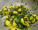 A picture of step 5 of Aloo Methi.
