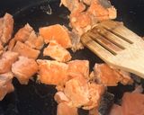A picture of step 4 of Simple Lemony Salmon Spaghetti.