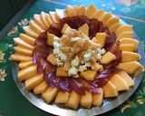 Une image de l'étape 9 de Salade soleil de melon à la feta, lomo et poivre de Sichuan.