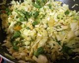 A picture of step 2 of Beans and cabbage curry.