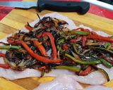 Foto del paso 2 de la receta: Cachopo de pavo relleno con verduras y Cabrales