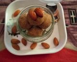 A picture of step 4 of Badam balls.