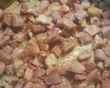 A picture of step 2 of Ham with Cacio e Pepe.
