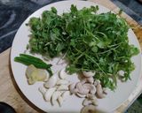 A picture of step 1 of Paneer Makhmali.