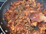 Espaguetis con berenjena