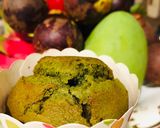 Hình bước làm 5 của món Muffin trà xanh
