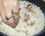 A picture of step 9 of Mushroom Corn Milk Biryani.